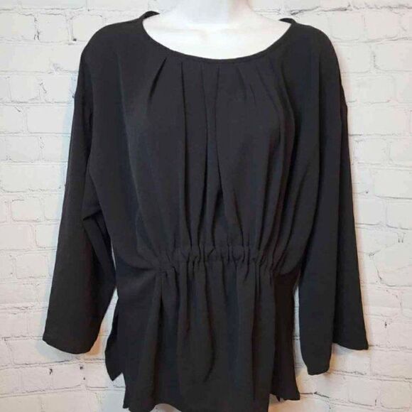 Women's Long Sleeves Cinched Blouse Small - Picture 1 of 4